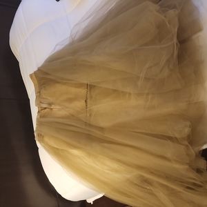 Gold Tulle Miss Sixty denim long skirt